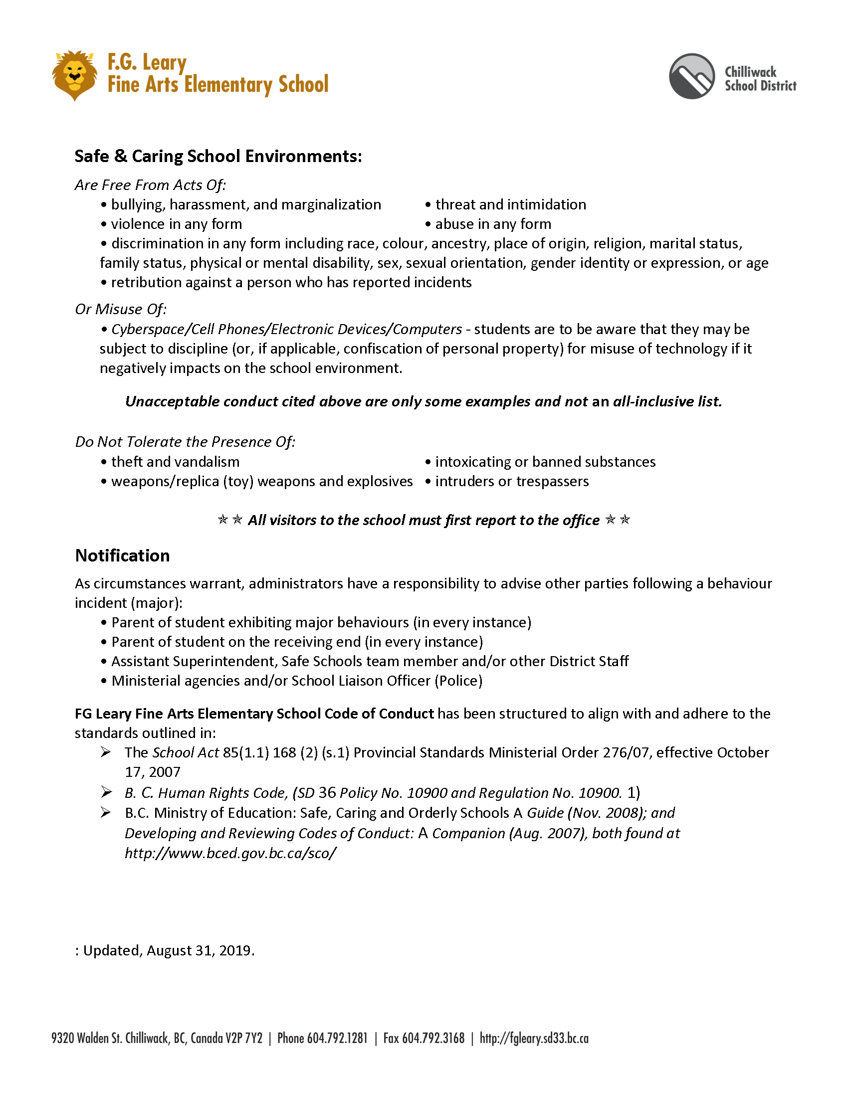 Code of Conduct 2